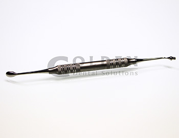Grafting Spoon & Bone Packer Combo - 4mm Serrated Graft Packer 