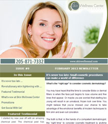 Dermatologist in Birmingham AL  February  2013 Newsletter