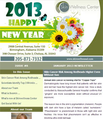 Dermatologist in Birmingham AL  January  2013 Newsletter