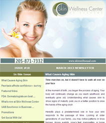 Dermatologist in Birmingham AL  March 2013 Newsletter