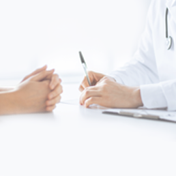 Dr. Nathan and Patient Discussing Procedure