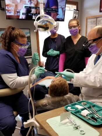OATS students training on real dental patients, photo 1