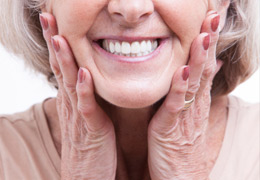 How Are Dentures Made Chicago - Elderly Woman with Dentures