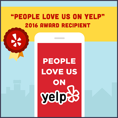 Dr Kosta Adams Yelp Award badge