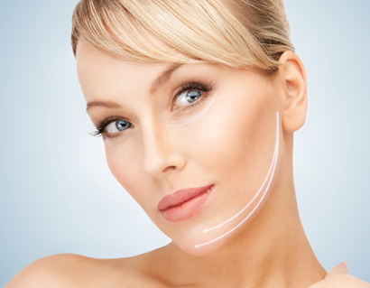 Women with perfect face