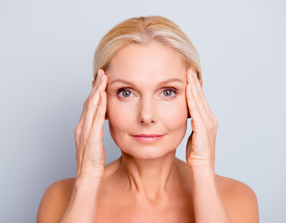 elderly women with Perfect face