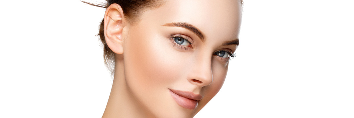 Beautiful Girl with Perfect Fresh Clean Skin