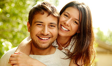 Smiling couple