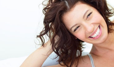 Smiling woman with perfect teeth