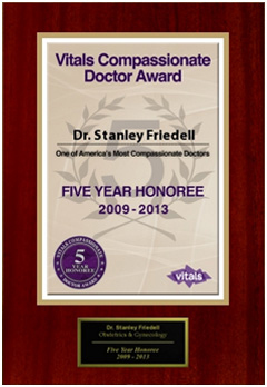 Obstetrician/ Gynecologist in Chicago IL -  Vitals Compassionate Doctor - 5 Year Honoree