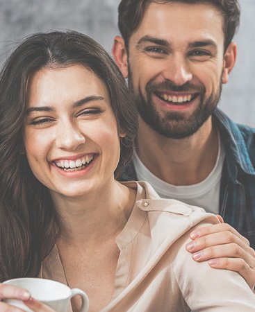 Happy couple smiling