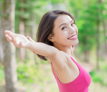 Woman feel free