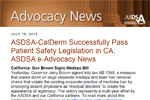 Governor Brown Signs ASDSA-CalDerm Patient Safety Bill into Law