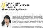 Dr. Lee featured in the California Skin and Melanoma Center Newsletter