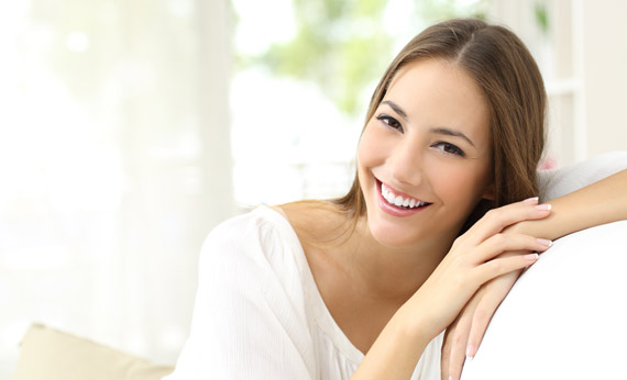 Young woman with perfect teeth