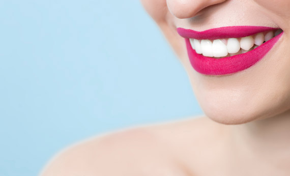 Smiling woman with perfect teeth