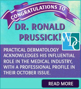 Washington Dermatology Center, Practice of Dr. Ron Prussick, Congrats Banner