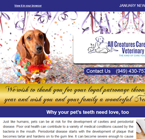 January 2018 Newsletter