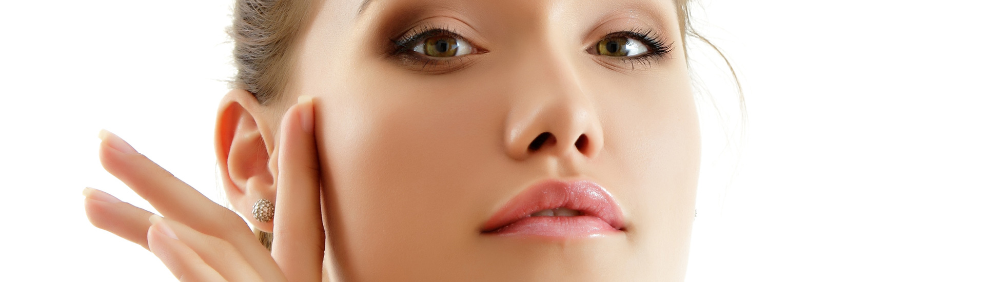 Woman with perfect skin