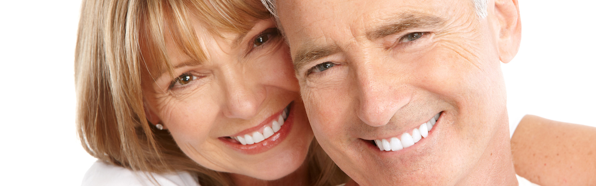 Elderly smiling couple