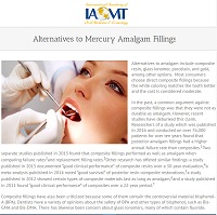 Alternatives to Mercury Amalgam Fillings article