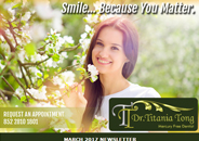 Dr.Titania Tong March 2017 newsletter
