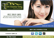 Dr.Titania Tong May 2013 newsletter
