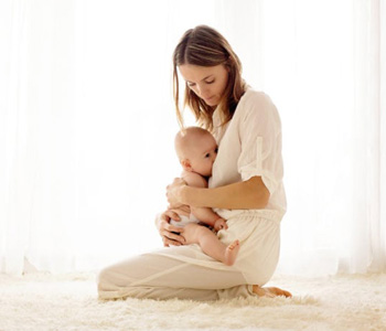 Baby with mother