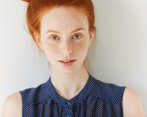 Girl with freckles