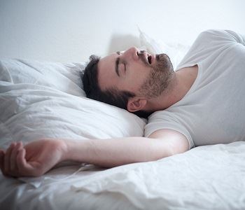man sleeping, Dental Sleep Apnoea Sunbury